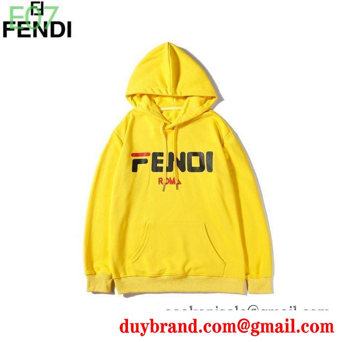 多色可選 着こなしの幅が広がる フェンディ秋冬ファッションをおしゃれに着こなし fendi 真冬には大注目 パーカー 最新秋冬トレント