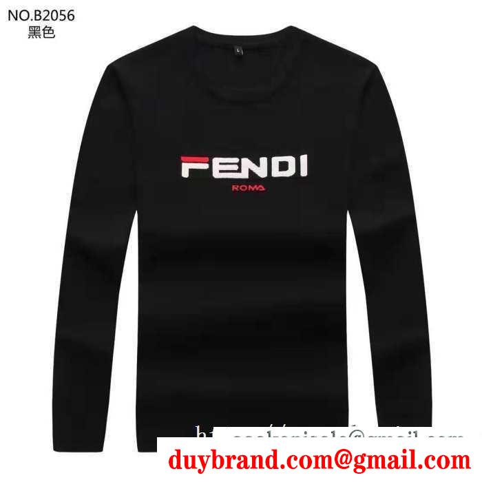 秋冬らしく着こなそう 2019秋冬におしゃれな着こなし フェンディ fendi プルオーバーパーカー 3色可選