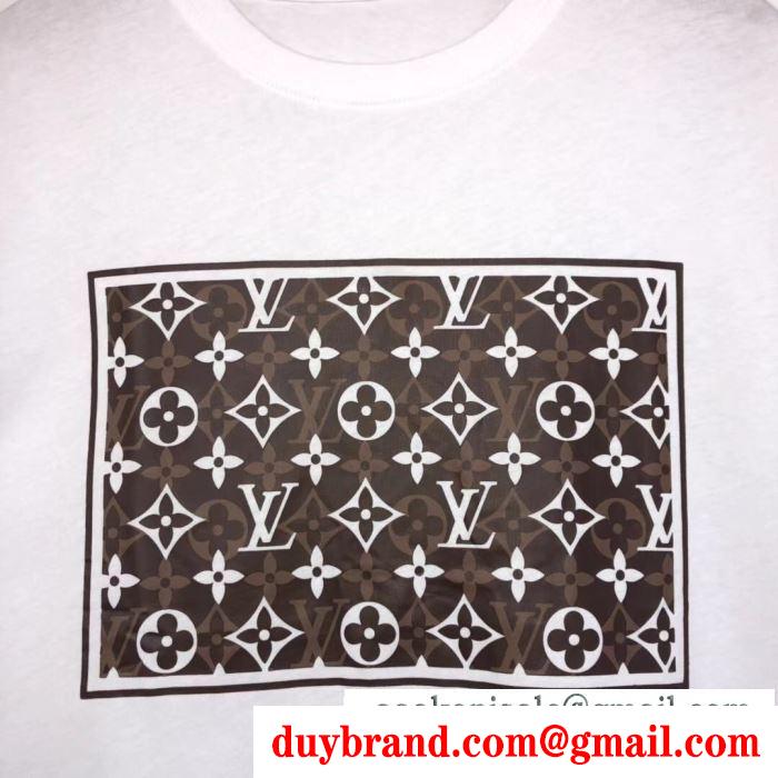 多色可選 大胆なトレンド感を楽しむ  ルイ ヴィトン 春夏のお出かけを軽快に  LOUIS VUITTON 半袖Tシャツ