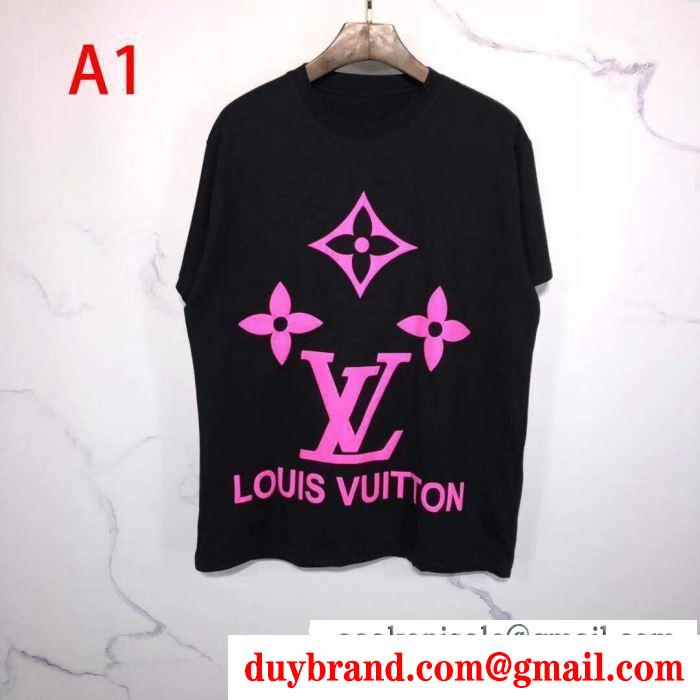 ルイ ヴィトン 多色可選 LOUIS VUITTON 魅力を最大限に生かす 半袖Tシャツ明るく爽やかな雰囲気に