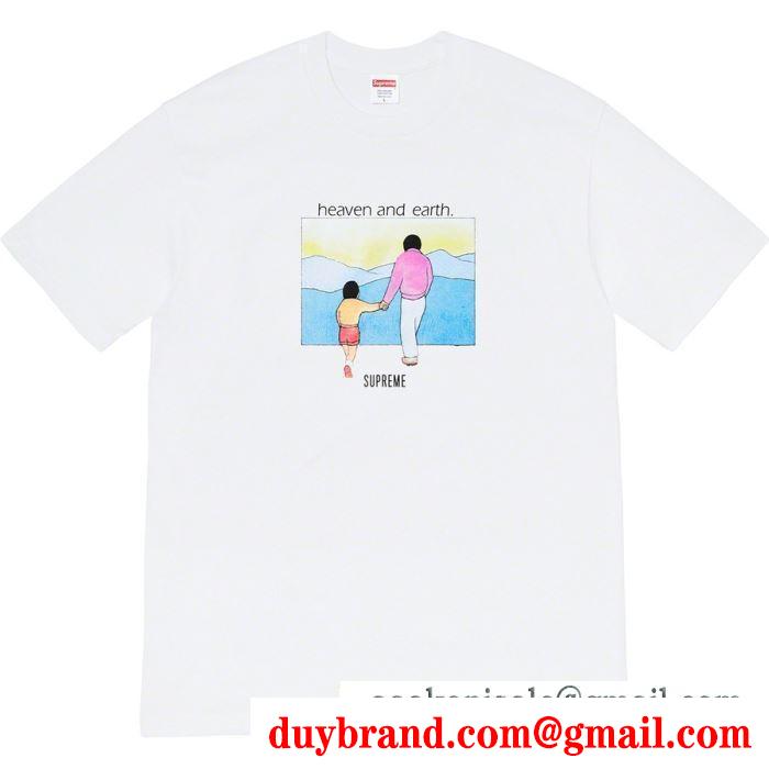 2020SS新作 2色可選カジュアルにも着こなせる supreme 19fw heaven and earth tee シュプリーム supreme tシャツ/半袖