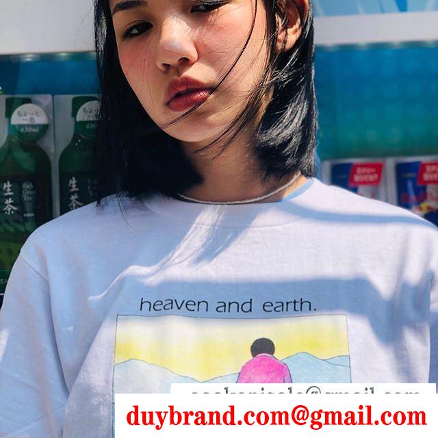 2020SS新作 2色可選カジュアルにも着こなせる supreme 19fw heaven and earth tee シュプリーム supreme tシャツ/半袖