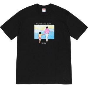 2020SS MỚI 2 màu 2 màu sắc 2 màu sắc Supreme 19FW Heaven and Earth Tee Supreme T -Shirt/Short Sleeve _ Supreme Supreme_ Thương hiệu giá rẻ (lớn nhất )