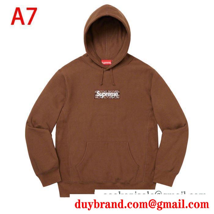 この春夏大注目 多色可選 パーカー supreme bandana box logo hooded sweatshirt 2020年春夏コレクション