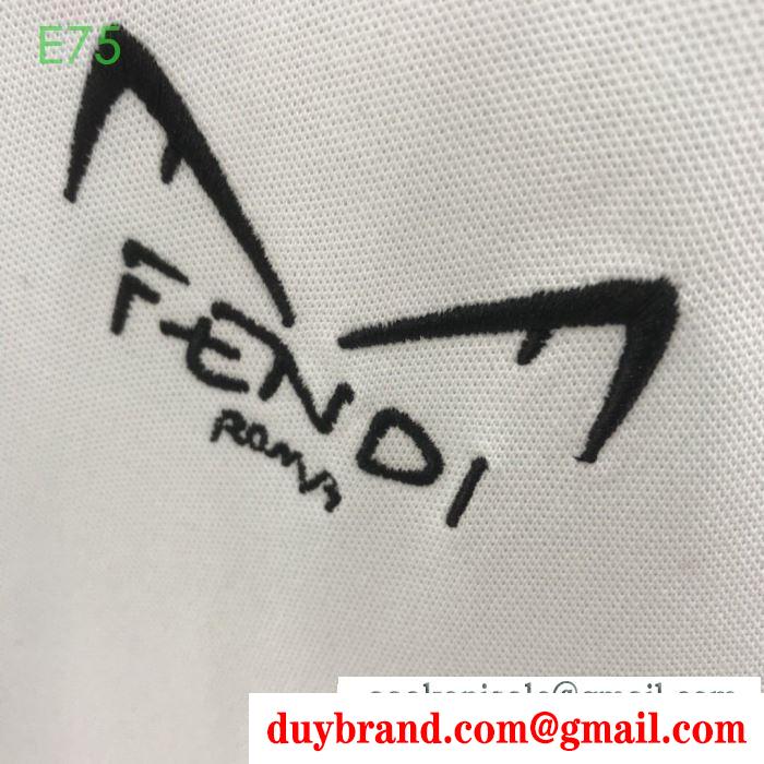 機能も見た目も素敵  半袖Tシャツ2色可選  着まわし力も高い フェンディ FENDI 機能性重視になる