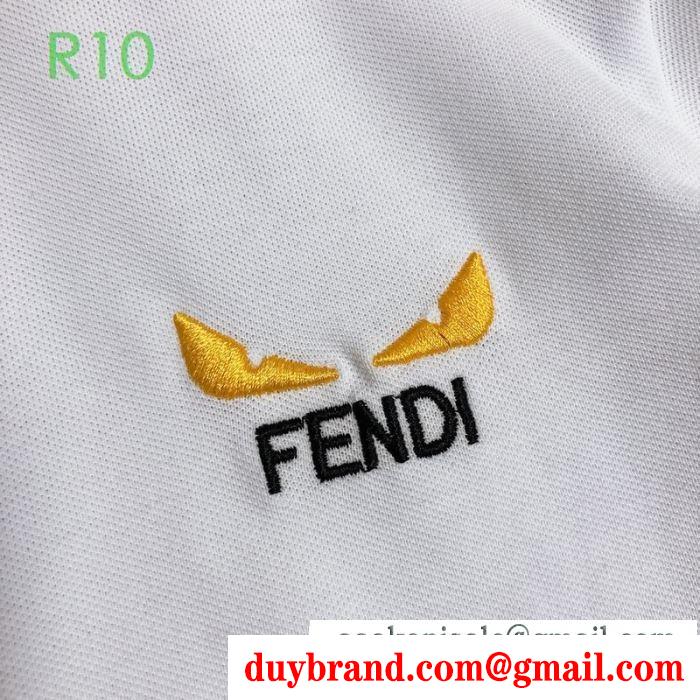 2色可選 簡単こなれコーデ  半袖Tシャツ 街のおしゃれさんに大歓迎 フェンディ FENDI 快適な通気性の良い