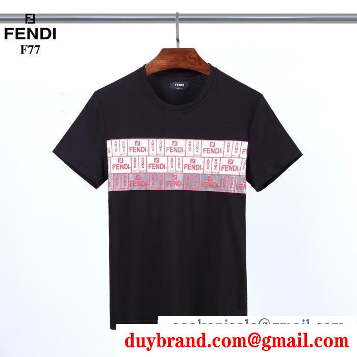 2色可選 気軽におしゃれが楽しめる 半袖Tシャツ 今年春夏も大人気 フェンディ FENDI 上品さがグッとアップ