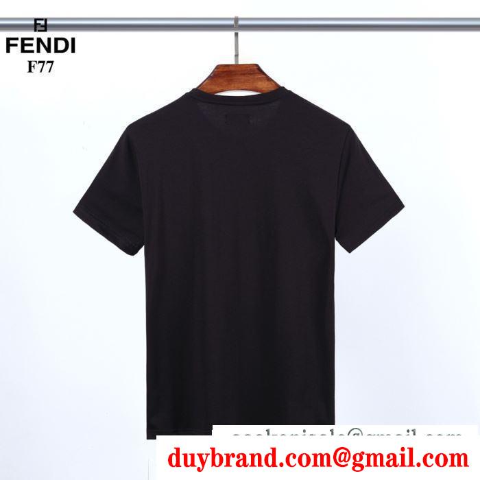 2色可選 気軽におしゃれが楽しめる 半袖Tシャツ 今年春夏も大人気 フェンディ FENDI 上品さがグッとアップ