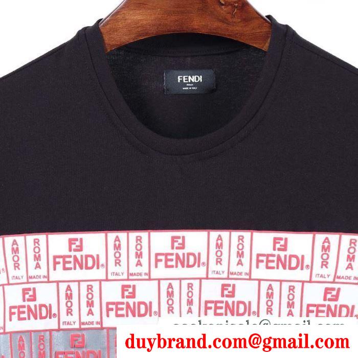 2色可選 気軽におしゃれが楽しめる 半袖Tシャツ 今年春夏も大人気 フェンディ FENDI 上品さがグッとアップ