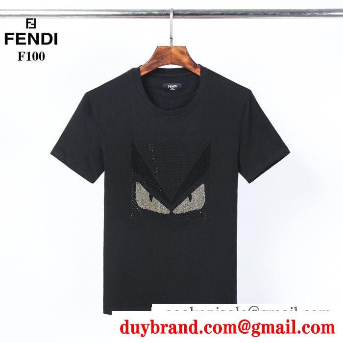 軽やかなトレンドに合う  フェンディ 2色可選 FENDI 上品なスタイルを楽しむ 半袖Tシャツ