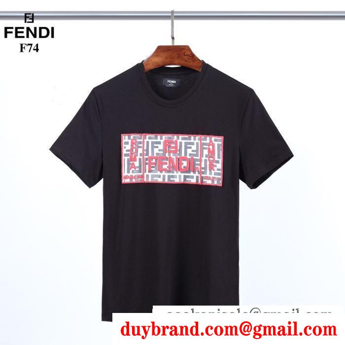 半袖Tシャツ 2色可選 上級者向けなイメージある フェンディ FENDI 爽やかなコーデにぴったり