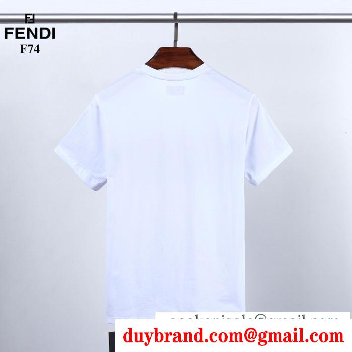 半袖Tシャツ 2色可選 上級者向けなイメージある フェンディ FENDI 爽やかなコーデにぴったり