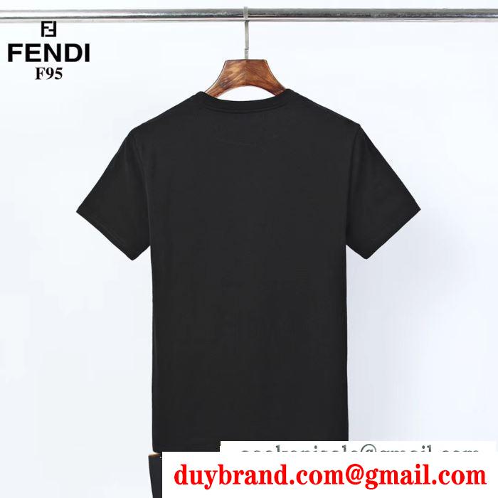 コーデに季節感をプラス  半袖Tシャツ 2色可選 おしゃれ春夏コーデヒント フェンディ FENDI