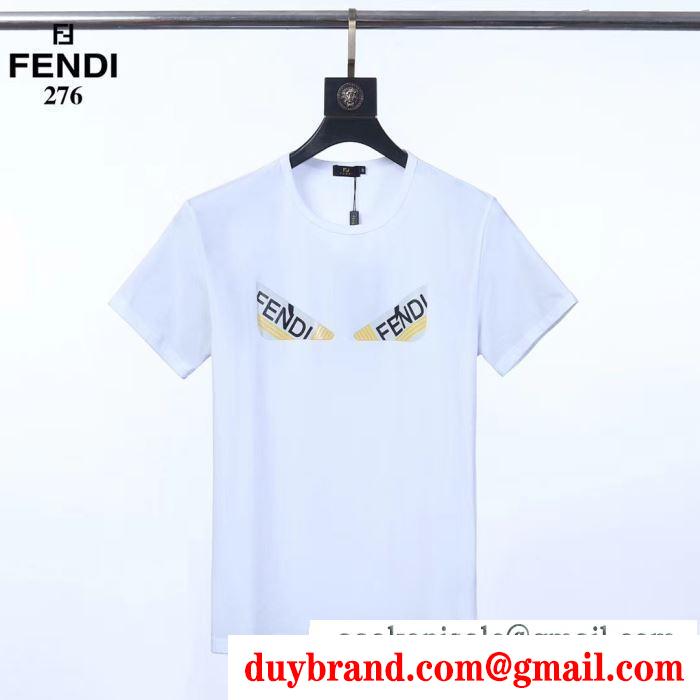 ココチイイ春夏柄が魅力 フェンディ3色可選  FENDI 春夏になると流行する 半袖Tシャツ