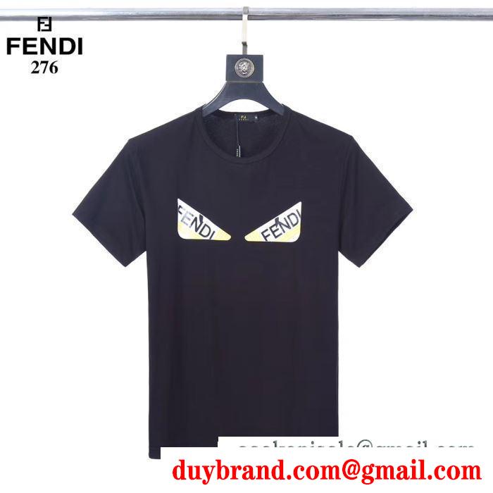 ココチイイ春夏柄が魅力 フェンディ3色可選  FENDI 春夏になると流行する 半袖Tシャツ