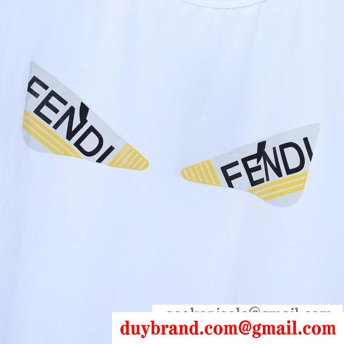 ココチイイ春夏柄が魅力 フェンディ3色可選  FENDI 春夏になると流行する 半袖Tシャツ