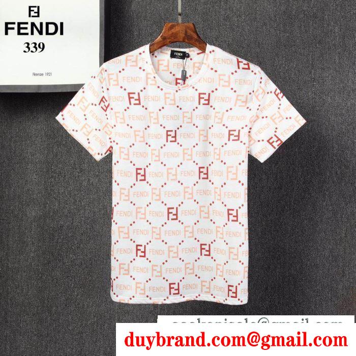 春夏のお出かけを軽快に 3色可選 半袖Tシャツ 爽やかなコーデにぴったり フェンディ FENDI