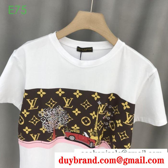 ココチイイ春夏柄が魅力 半袖tシャツ 春夏になると流行する ルイ ヴィトン louis vuitton 大人コーデで活用