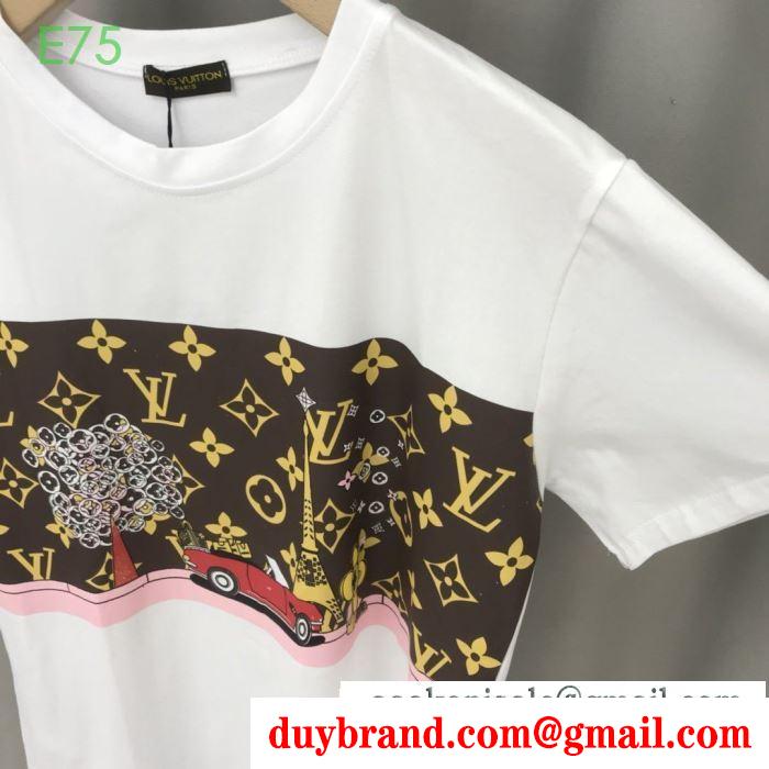 ココチイイ春夏柄が魅力 半袖tシャツ 春夏になると流行する ルイ ヴィトン louis vuitton 大人コーデで活用