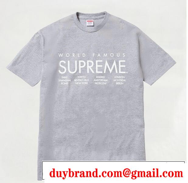 重宝するアイテム Supreme シュプリーム インターナショナル khả năng đàn hồi も抜群なＴシャツ  グレー .