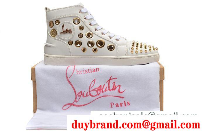 ゴージャスなルブタンスニーカーコピールイススパイクスハイカットスニーカー christian louboutin louis