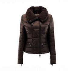 Bán hàng phổ biến Moncler Ladies Warm Down Áo khoác Brown_ Moncler Moncler_ Thương hiệu giá rẻ 