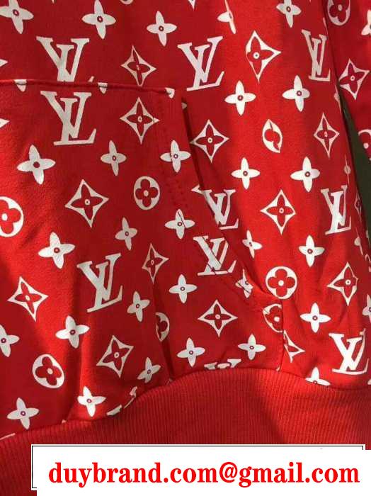 快適な状態をキープする17SS Supreme x LV シュプリーム SUPREME 速乾性に優れたパーカー.