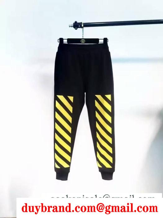 定番人気 off-white パーカーコピーオフホワイトセットアップ上下ジップアップパーカージョガーパンツ