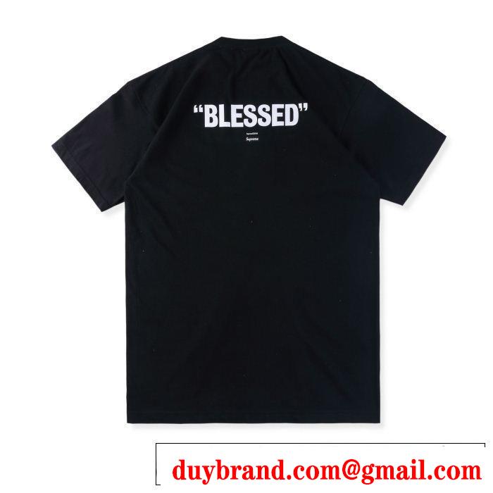 SUPREME シュプリーム 2色可選 Supreme blessed dvd tee 18FW 定番品質保証 今季爆発的な人気 半袖Tシャツ