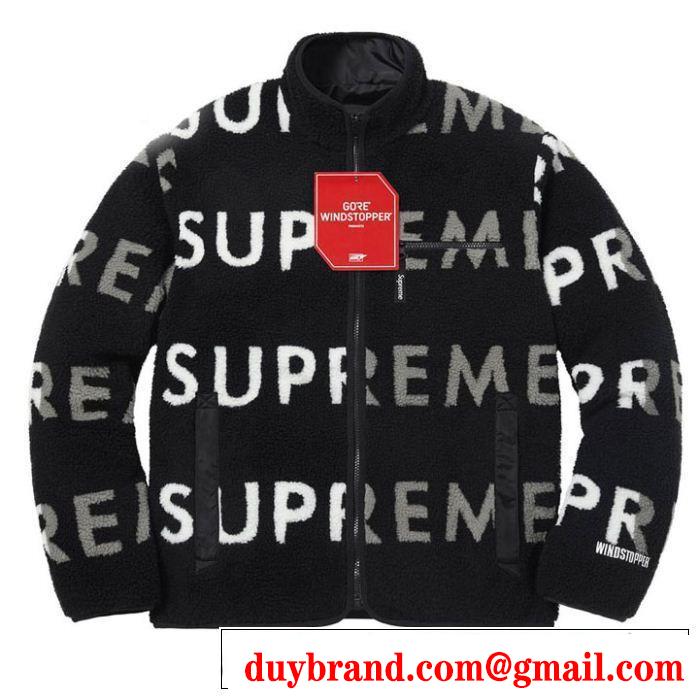 Jacket シュプリーム SUPREME ブルゾン 3色可選 Supreme 18FW Reversible Logo Fleece 今年人気定番