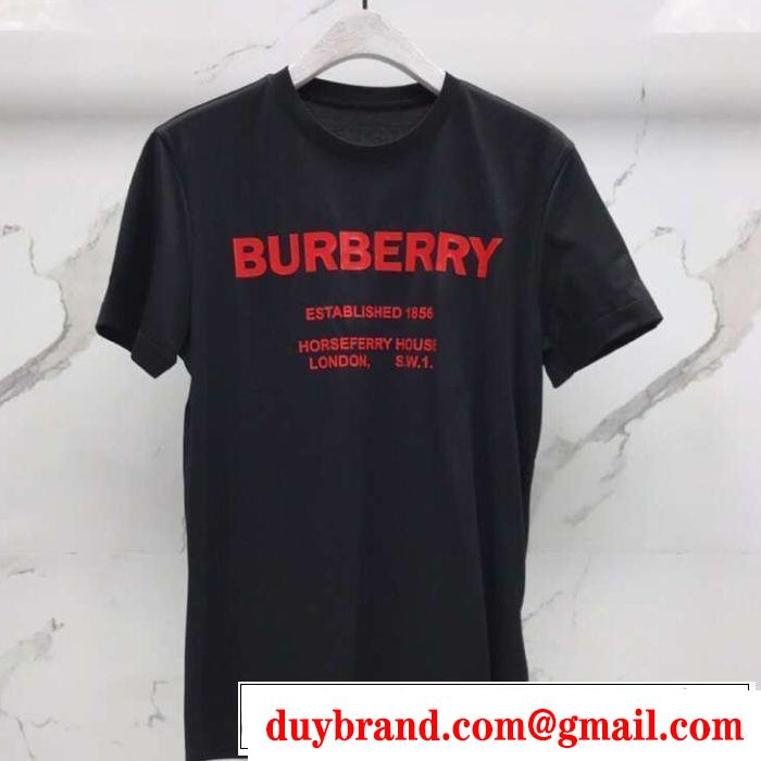 ブラッシュアップして華やかに バーバリー BURBERRY 品のよさを感じさ 3色可選 きちんと感が抜群 Tシャツ/ティーシャツ