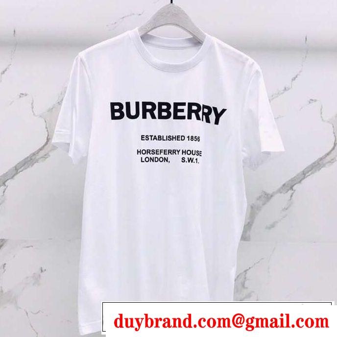 ブラッシュアップして華やかに バーバリー BURBERRY 品のよさを感じさ 3色可選 きちんと感が抜群 Tシャツ/ティーシャツ