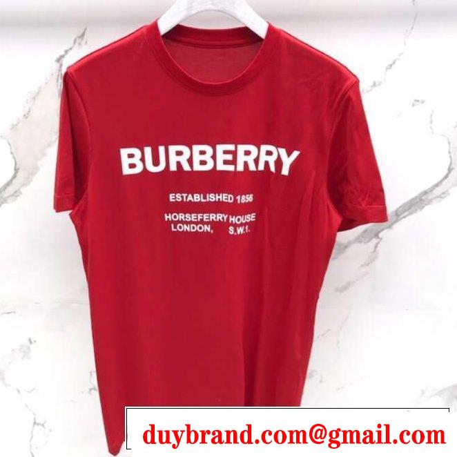 ブラッシュアップして華やかに バーバリー BURBERRY 品のよさを感じさ 3色可選 きちんと感が抜群 Tシャツ/ティーシャツ