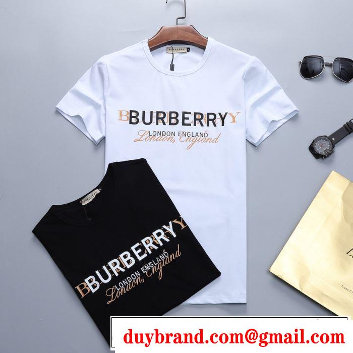 2019春夏トレンドアイテム BURBERRY バーバリー  半袖Tシャツ 2色可選 今流行のストリート上品