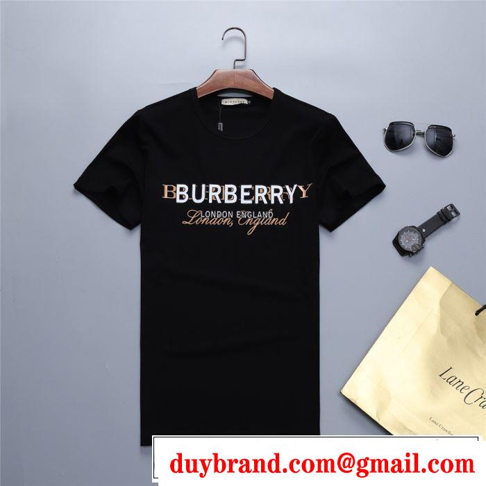 2019春夏トレンドアイテム BURBERRY バーバリー  半袖Tシャツ 2色可選 今流行のストリート上品