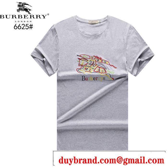 夏にぴったり限定アイテム BURBERRY バーバリー  半袖Tシャツ 4色可選 2019年最新ファッション