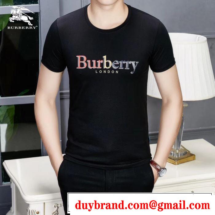 半袖Tシャツ 2色可選 優しげ人気アイテム 2019春夏も引き続きトレン BURBERRY バーバリー