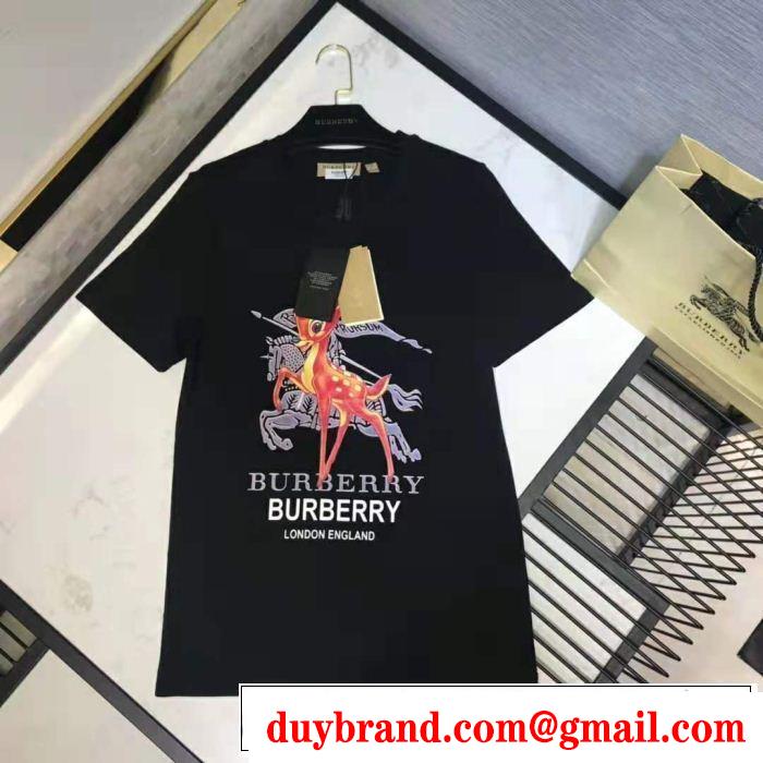 BURBERRY バーバリー 半袖Tシャツ 2色可選 2019SSのトレンド商品 夏おすすめ人気ブランドアイテム