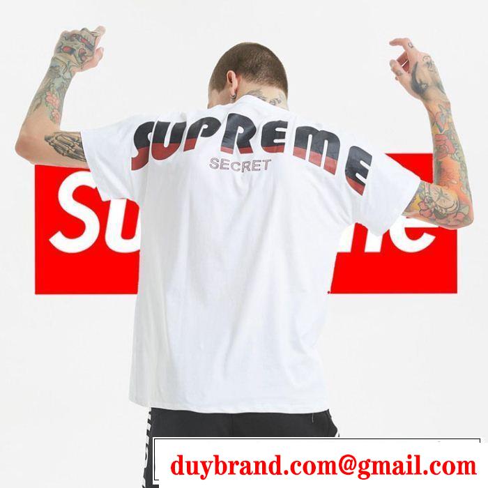 春夏の流行り2019新品 クールな印象を引き立て シュプリーム SUPREME 半袖Tシャツ 3色可選