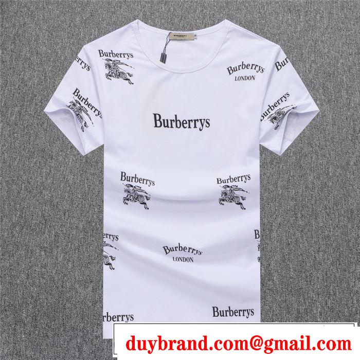 きれいめ上品に バーバリー BURBERRY Tシャツ/ティーシャツ 3色可選 2019年最新ファッション