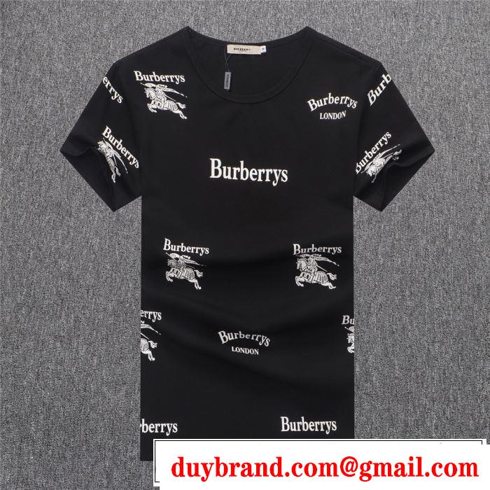 きれいめ上品に バーバリー BURBERRY Tシャツ/ティーシャツ 3色可選 2019年最新ファッション