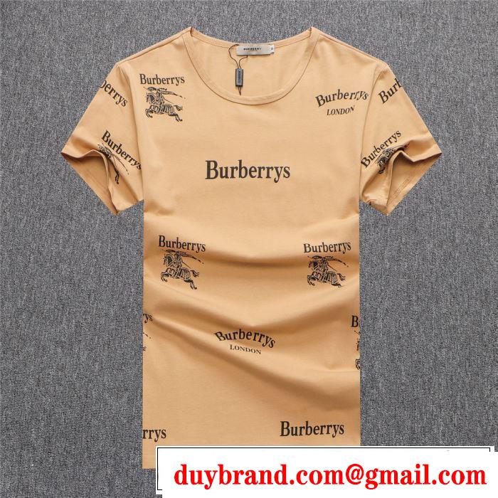 きれいめ上品に バーバリー BURBERRY Tシャツ/ティーシャツ 3色可選 2019年最新ファッション