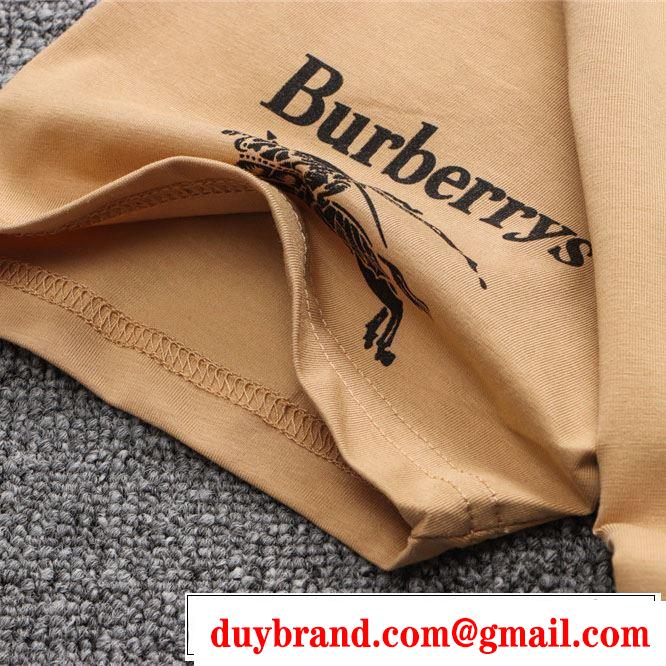 きれいめ上品に バーバリー BURBERRY Tシャツ/ティーシャツ 3色可選 2019年最新ファッション