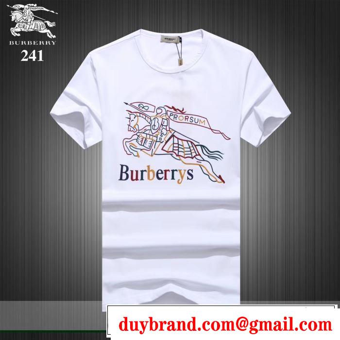 BURBERRY Tシャツ/ティーシャツ 3色可選 2019夏色っぽさ おしゃれデザインも大人気 バーバリー