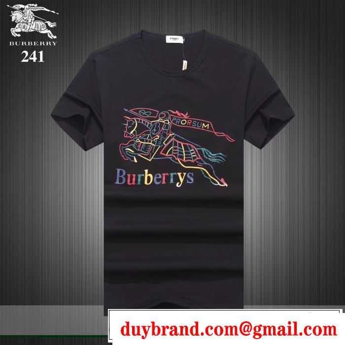 BURBERRY Tシャツ/ティーシャツ 3色可選 2019夏色っぽさ おしゃれデザインも大人気 バーバリー