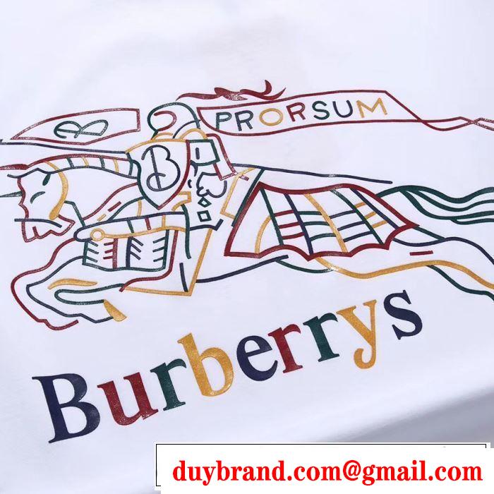 BURBERRY Tシャツ/ティーシャツ 3色可選 2019夏色っぽさ おしゃれデザインも大人気 バーバリー