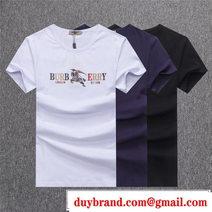 2色可選 大人カジュアル夏ファッション2019 バーバリー BURBERRY Tシャツ/ティーシャツ