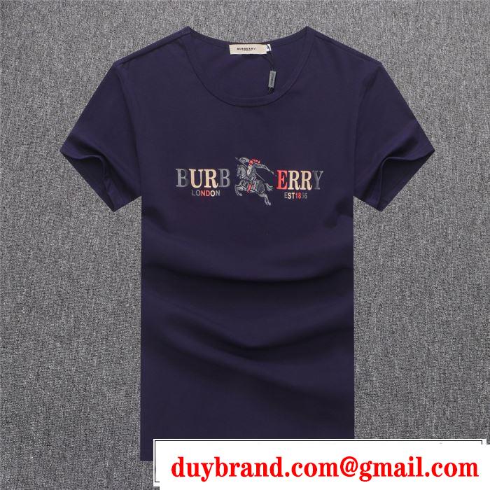 2色可選 大人カジュアル夏ファッション2019 バーバリー BURBERRY Tシャツ/ティーシャツ