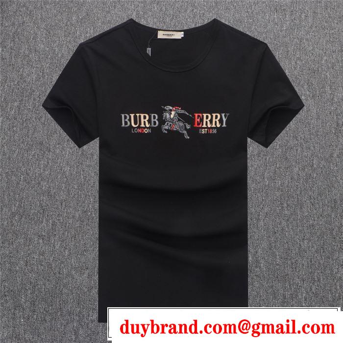 2色可選 大人カジュアル夏ファッション2019 バーバリー BURBERRY Tシャツ/ティーシャツ