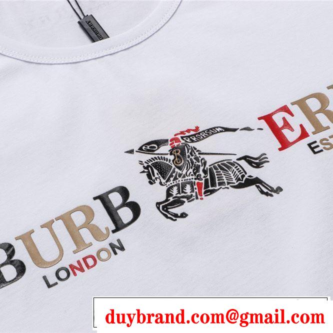 2色可選 大人カジュアル夏ファッション2019 バーバリー BURBERRY Tシャツ/ティーシャツ